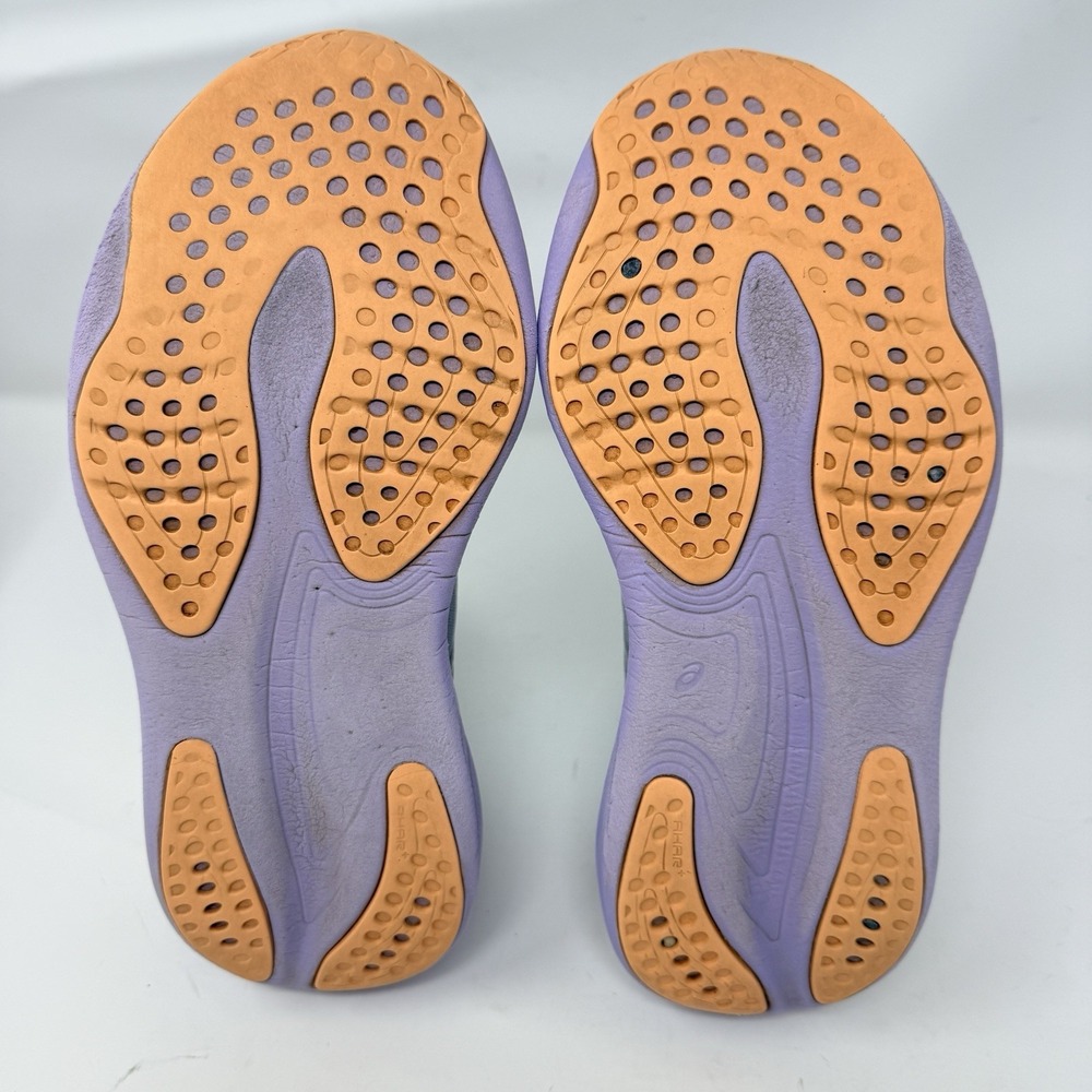 ASICS Gel-Nimbus 25 Womens Size 8 Running Shoes Grey Purple Orange 1012B356 - Picture 8 of 10